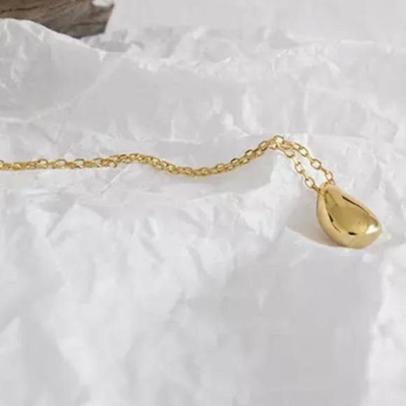 NEW 18K GOLD WATERDROP NECKLACE, NICE NECKLACE, CUTE NECKLACE - Picture 5 of 7
